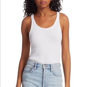 RE/DONE Ribbed Tank Bodysuit